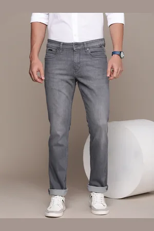 Nautica Men Straight Fit Low-Rise Light Fade Stretchable Jeans