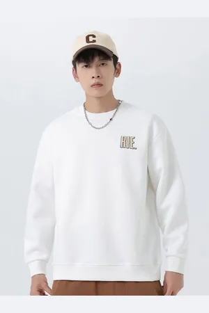 HERE&NOW Men Round Neck Pullover Sweatshirt