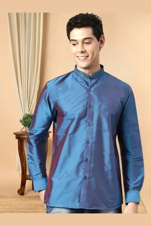 TATTVA Men Blue Relaxed Slim Fit Casual Shirt
