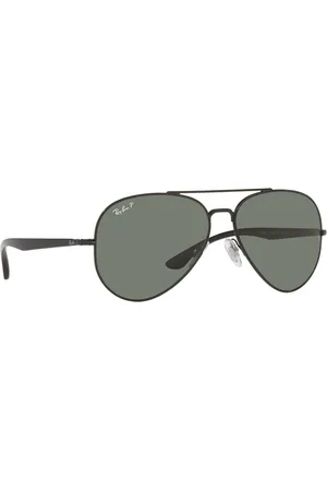 Ray-Ban Unisex Polarized Green Lens Pilot Sunglasses - 0RB3675002/5858