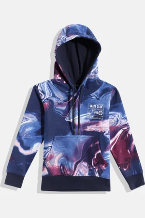 Indian Terrain Boys Printed Hooded Sweatshirt