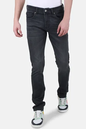 Duke Men Slim Fit Clean Look Light Fade Whiskers Cotton Stretchable Stretchable Jeans