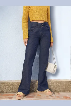 DressBerry Women Retro Vibe Bootcut Fit Jeans