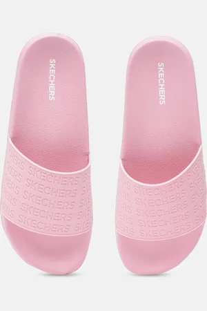 Skechers Women Brand Logo Debossed Sliders