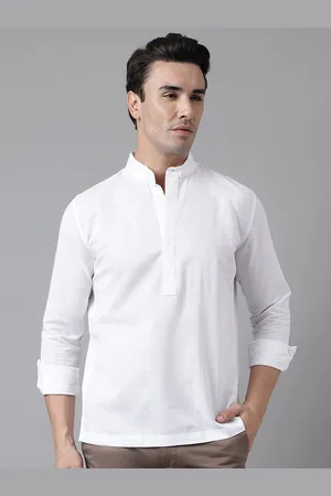 Woodland Mandarin Collar Casual Shirt