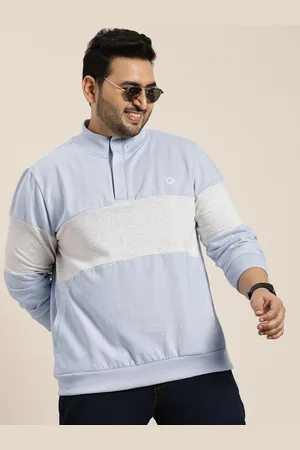 Sztori Men Plus Size Colourblocked Sweatshirt