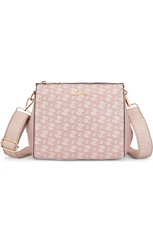 LAVIE Women Brand Logo Printed Structured Leather Sling Bag
