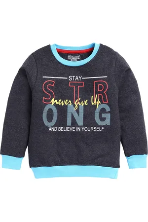 Eteenz Boys Printed Premium Cotton Sweatshirt