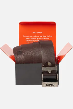 SPYKAR Men Brown Leather Belt