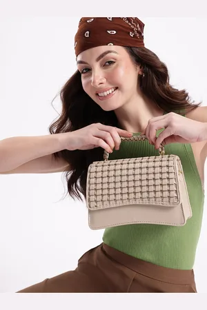 DressBerry Textured Structured Satchel