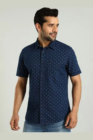 Indian Terrain Men Chiseled Skinny Fit Opaque Printed Casual Shirt