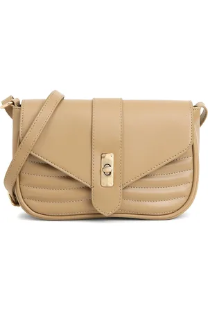 DressBerry PU Half Moon Sling Bag with Quilted