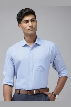 Park Avenue Self Design Slim Fit Textured Formal Shirt