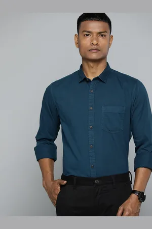 Indian Terrain Cotton Chiseled Semiformal Shirt
