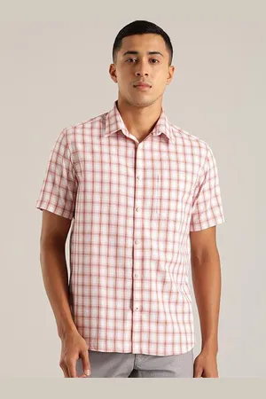 Indian Terrain Men Slim Fit Opaque Checked Casual Shirt