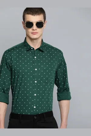 Indian Terrain Slim Fit Printed Pure Cotton Shirt