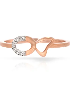 BHIMA 18K BIS Hallmark 750 Purity Embrace Diamond Ring