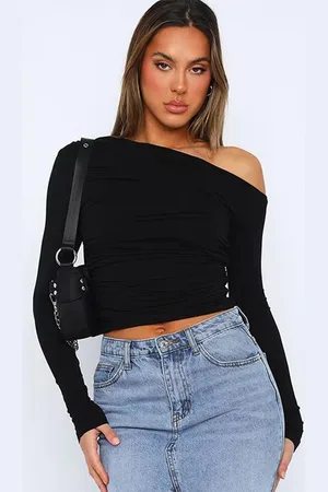 Stylecast One Shoulder Crop Top