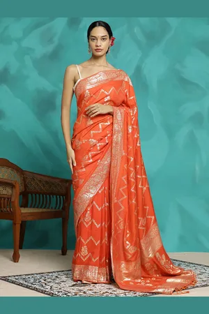 Jaipur Festive Zari Woven Design Heavy Banarasi Saree