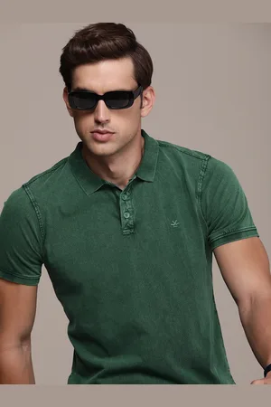 WROGN Men Polo Collar Pure Cotton T-shirt