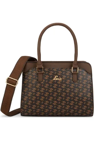 LAVIE Women Brand Logo Printed Structured Leather Handheld Bag