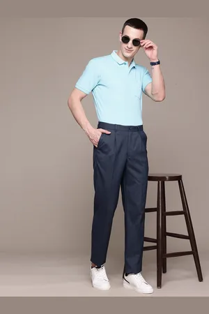 Nautica Men Flex Waistband Checked Classic Fit Trousers
