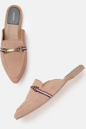 Nautica Women Embellished Pointed Toe Mules