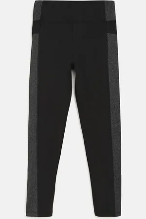 Chimprala Girls Black Solid Sports Tights