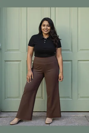BlissClub Womens Ultimate Wide Legged Pants -Lite Tall