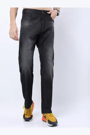 Ketch Men Charcoal Straight Fit Light Fade Stretchable Casual Jeans