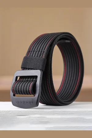 Winsome Deal Men Slider buckle Closure Textured Casual Belt