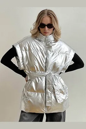 DressBerry Women Mock Collar Longline Puffer Jacket