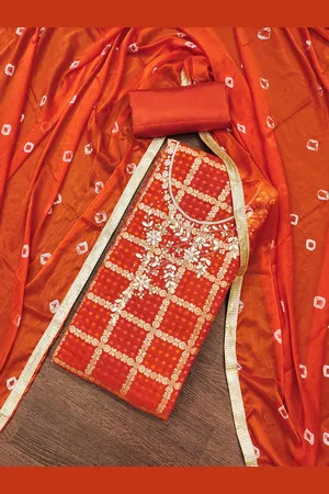 MANVAA Embellished Unstitched Dress Material