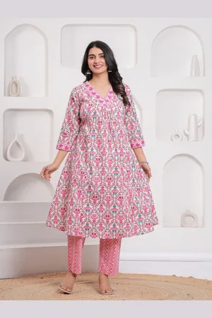 Kalini Women Floral Regular Pure Cotton Kurta with Trousers & With Dupatta