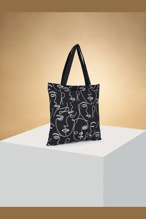 Pantaloons Graphic Printed Shopper Tote Bag