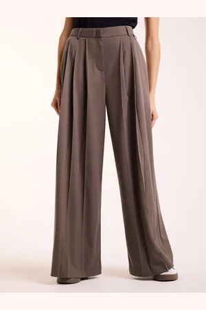Next Women Wide Leg Pleated Trousers