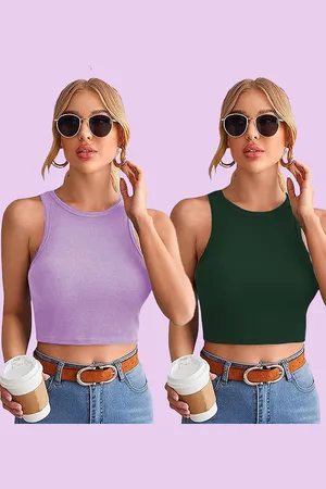 Mast & Harbour Cotton Crop Top