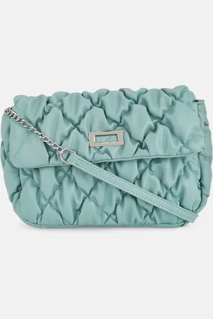Pantaloons Blue Textured Structured Sling Bag