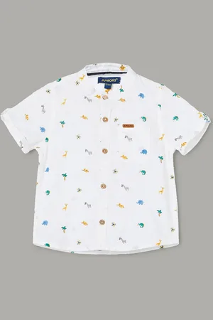 Lifestyle Boys Conversational Printed Pure Cotton Casual Shirt