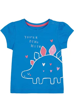 Mothercare Girls Printed Puff Sleeves T-shirt
