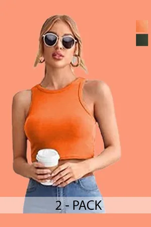 Mast & Harbour Cotton Crop Top