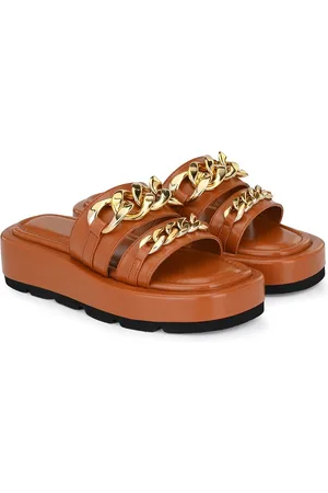 Delize Striped Platform Sandals