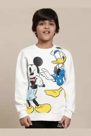 Kidsville Boys Mickey & Friends Printed Sweatshirts