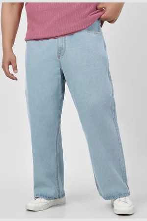 URBANO Men Loose Fit Washed Non-Stretchable Jeans