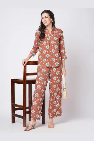 Moda Rapido Printed Top With Trousers Co-Ord Set