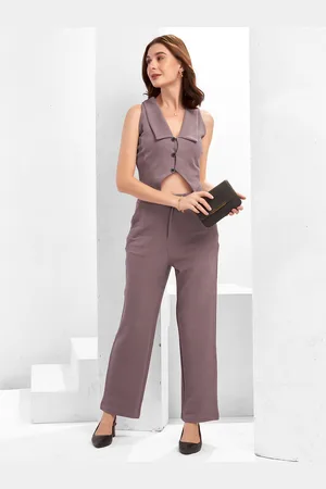 Moda Rapido Dyed Sleeveless Top & Trousers Co-Ord Set