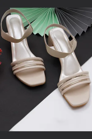 Misto Embellished Open-Toe Block Heels