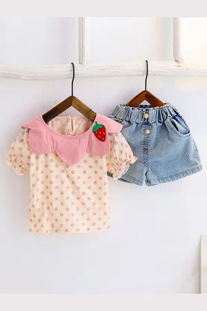 BAESD Girls Printed Top with Shorts