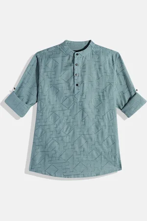 CHARCHIT Boys Comfort Embroidered Pure Cotton Casual Shirt
