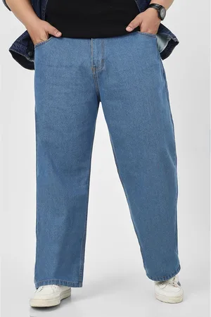 URBANO Men Loose Fit Washed Non-Stretchable Jeans